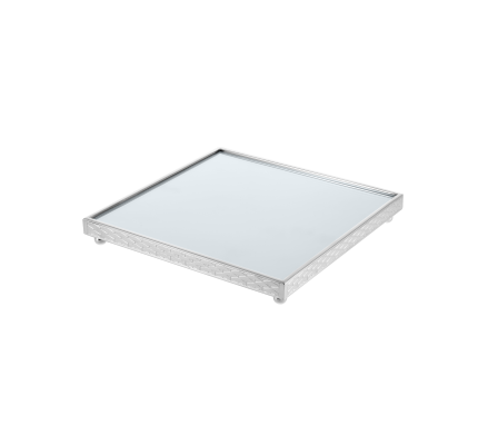 Silver-Plated Square Tray Surtout