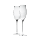 Set of 2 Lead-Free Crystal Champagne Flutes Perles