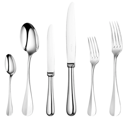 christofle flatware set for 6 people (36 pieces) fidelio  silver plated 1