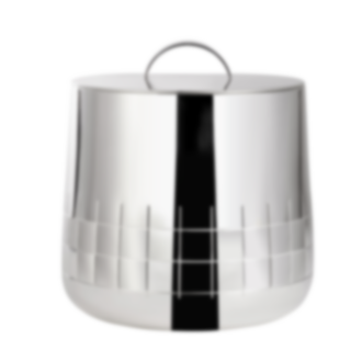 Insulated ice bucket Graphik Silver plated
