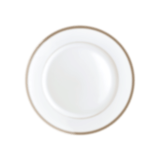 christofle Gilded Porcelain Dessert Plate