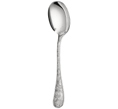 christofle cream soup spoon jardin d'eden  silver plated 1