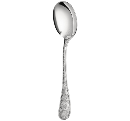 christofle cream soup spoon jardin d'eden  silver plated 1