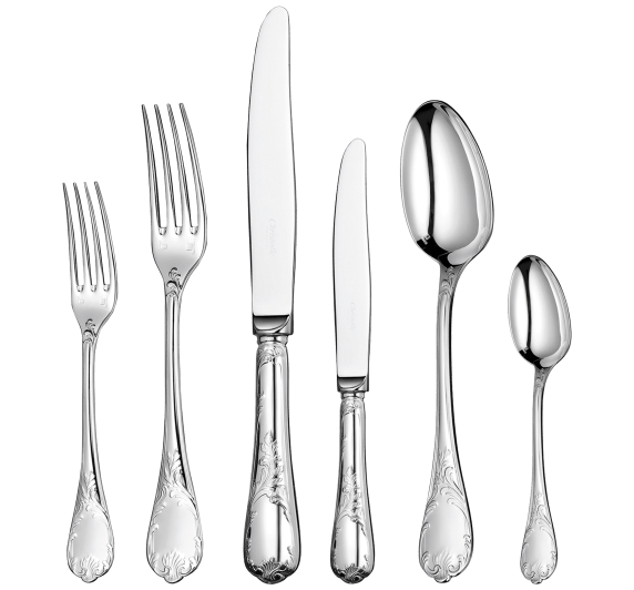 christofle flatware set for 12 people (110 pieces) - imperial chest  ma 1