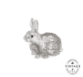 christofle Vintage Silvered Sitting Rabbit