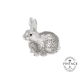 christofle Vintage Silvered Sitting Rabbit
