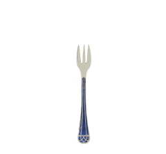 christofle silver-plated oyster fork - marbled blue 1