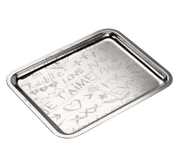 christofle silver-plated rectangular tray - 20 x 16 cm 4