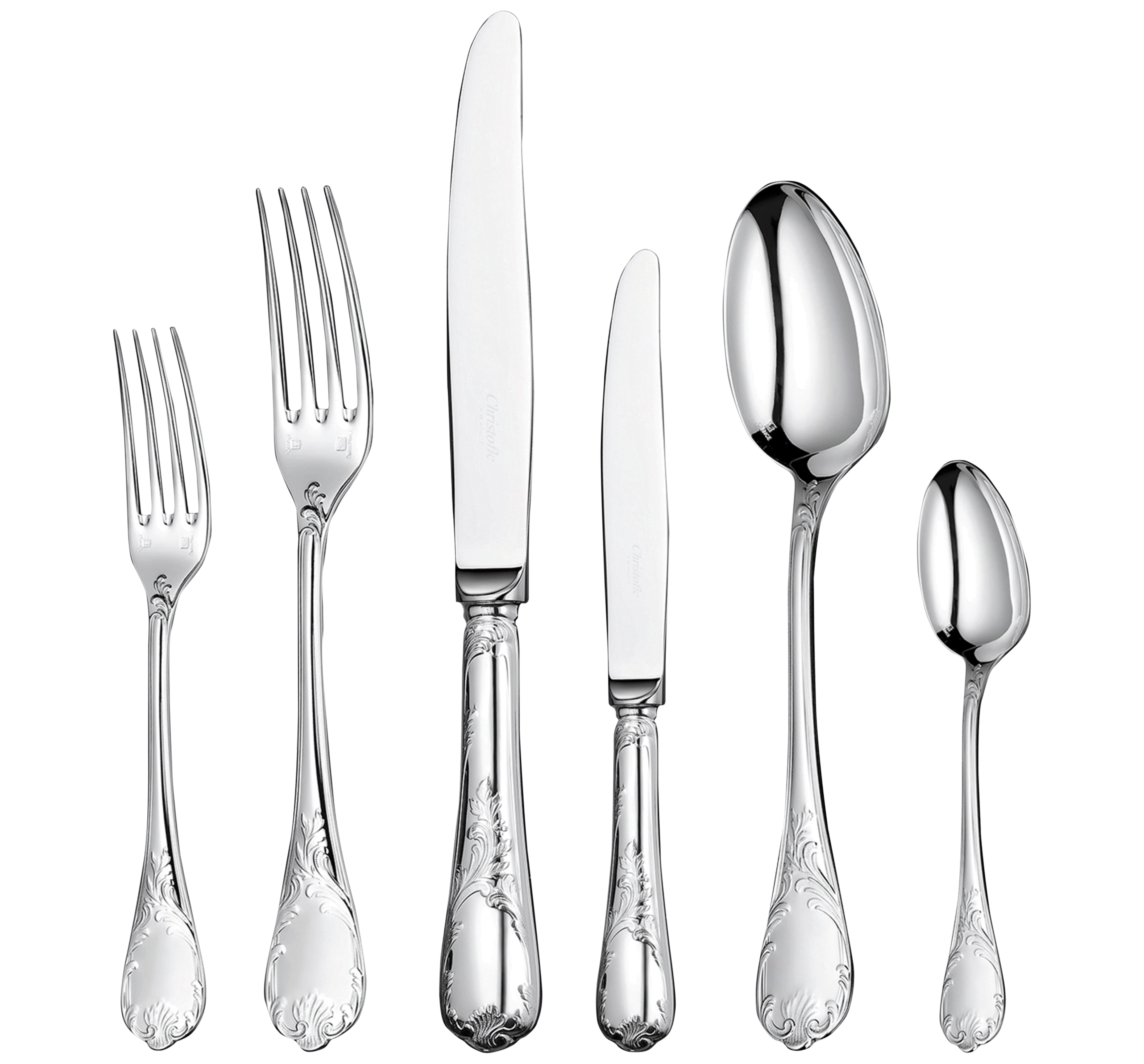 36-Piece Silver-Plated Flatware Set with Chest Marly