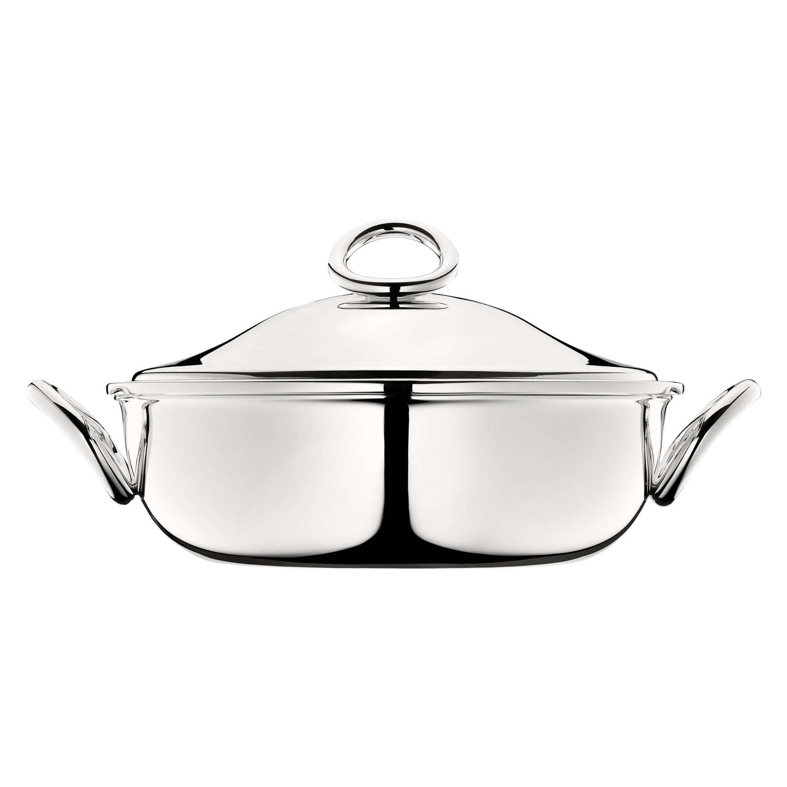 SilverPlated Vegetable Dish with Lid Vertigo Christofle