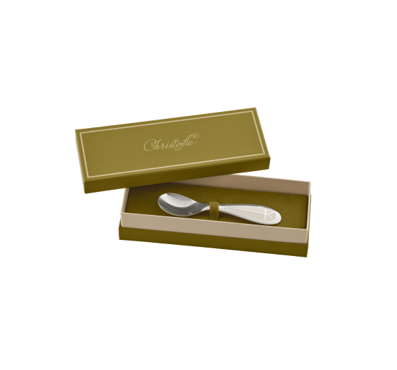 christofle silver-plated baby spoon - ivory 3