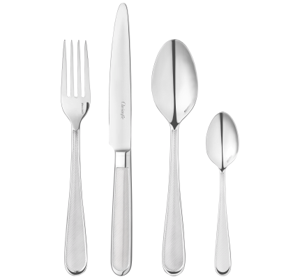 christofle 24-piece stainless steel flatware set 1