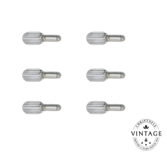 christofle vintage silvered knife holders - set of 6 1