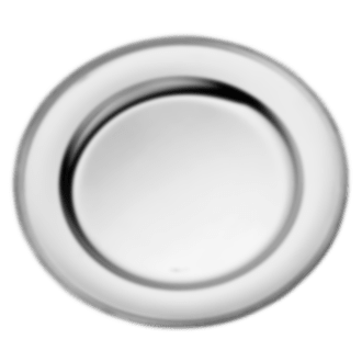 christofle silver-plated round tray 16 in 1