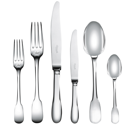 christofle flatware set for 12 people (110 pieces) - imperial chest  cl 1