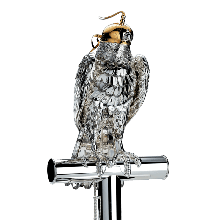 christofle hawk in silver plate and gilding - haute orfèvrerie 1
