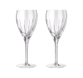 christofle Set of 2 red wine crystal glasses