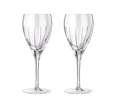 christofle set of 2 red wine crystal glasses 0