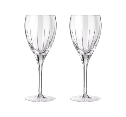 christofle set of 2 red wine crystal glasses 0