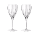 christofle Set of 2 red wine crystal glasses