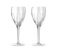 christofle set of 2 red wine crystal glasses 0