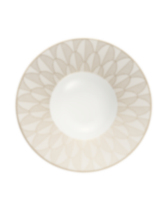 Porcelain Large Rim Plate Gold Finish