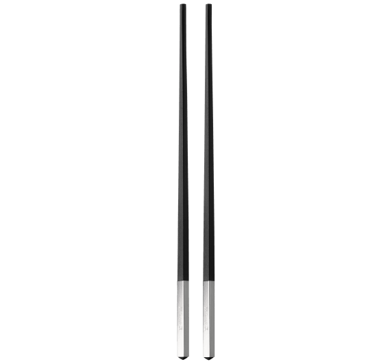 christofle pair of chinese chopsticks uni silver plated and resin 1