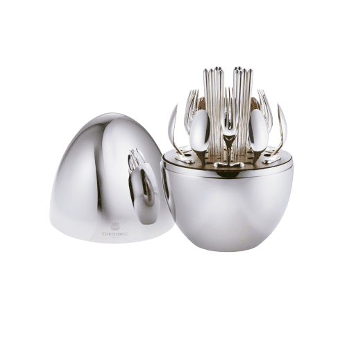 Silver plated Flatware set for 6 people 24 pieces MOOD Asia