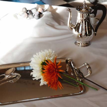 christofle rectangular tray with handles 43x31cm malmaison  silver plat 2