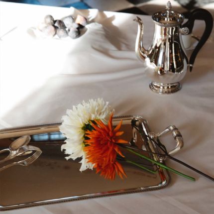 christofle rectangular tray with handles 43x31cm malmaison  silver plat 2