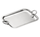 christofle rectangular tray with handles 26x20cm vertigo  silver plated 1