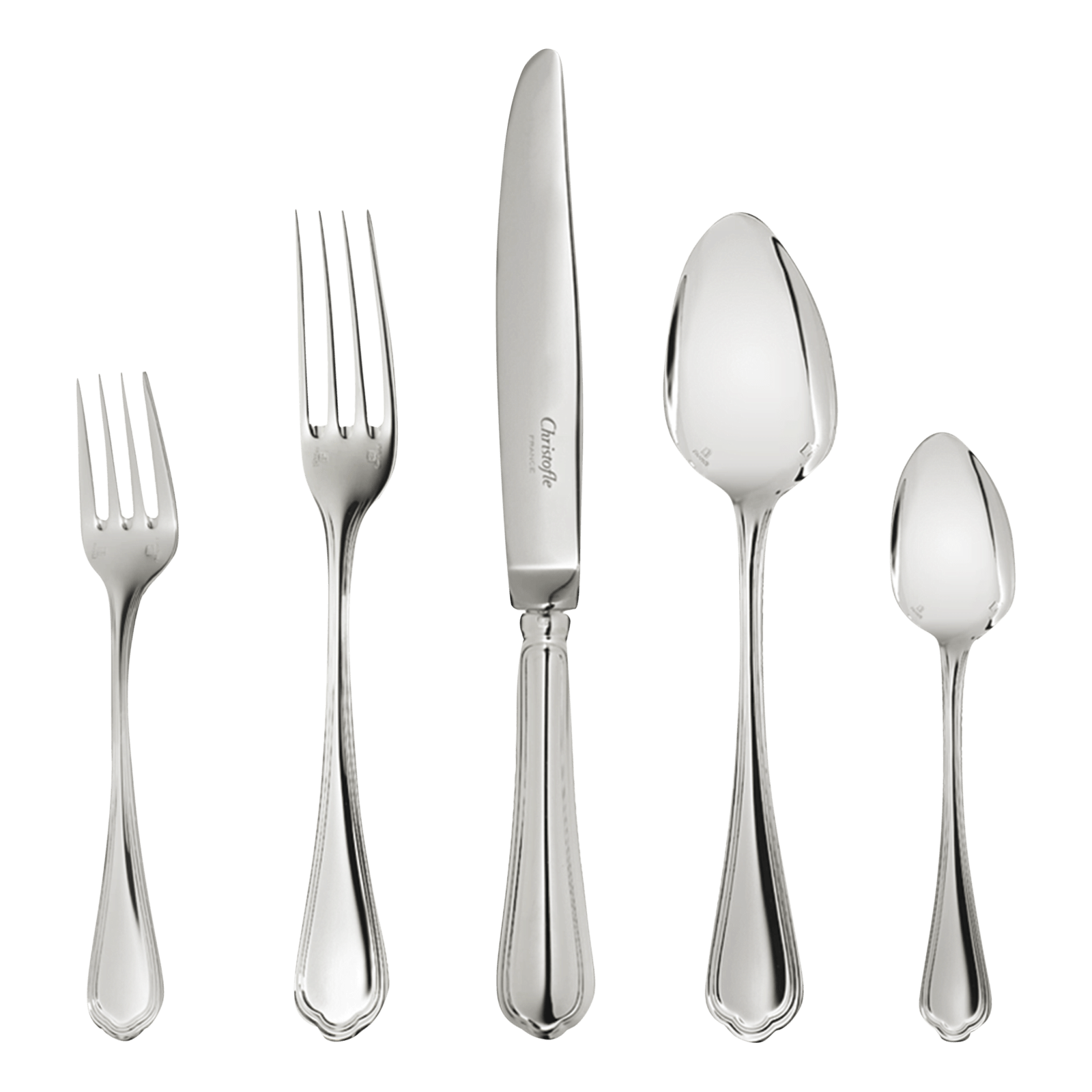Ensemble De Couverts Dépareillés Christofle - Argenterie - état Satisfaisant