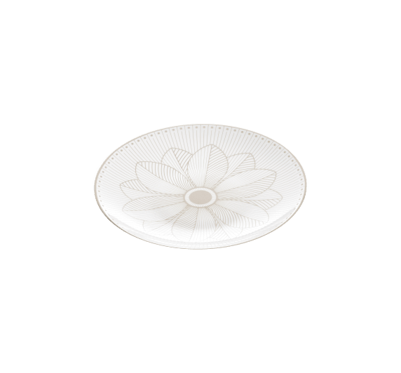 christofle porcelain bread plate platinum finish 2