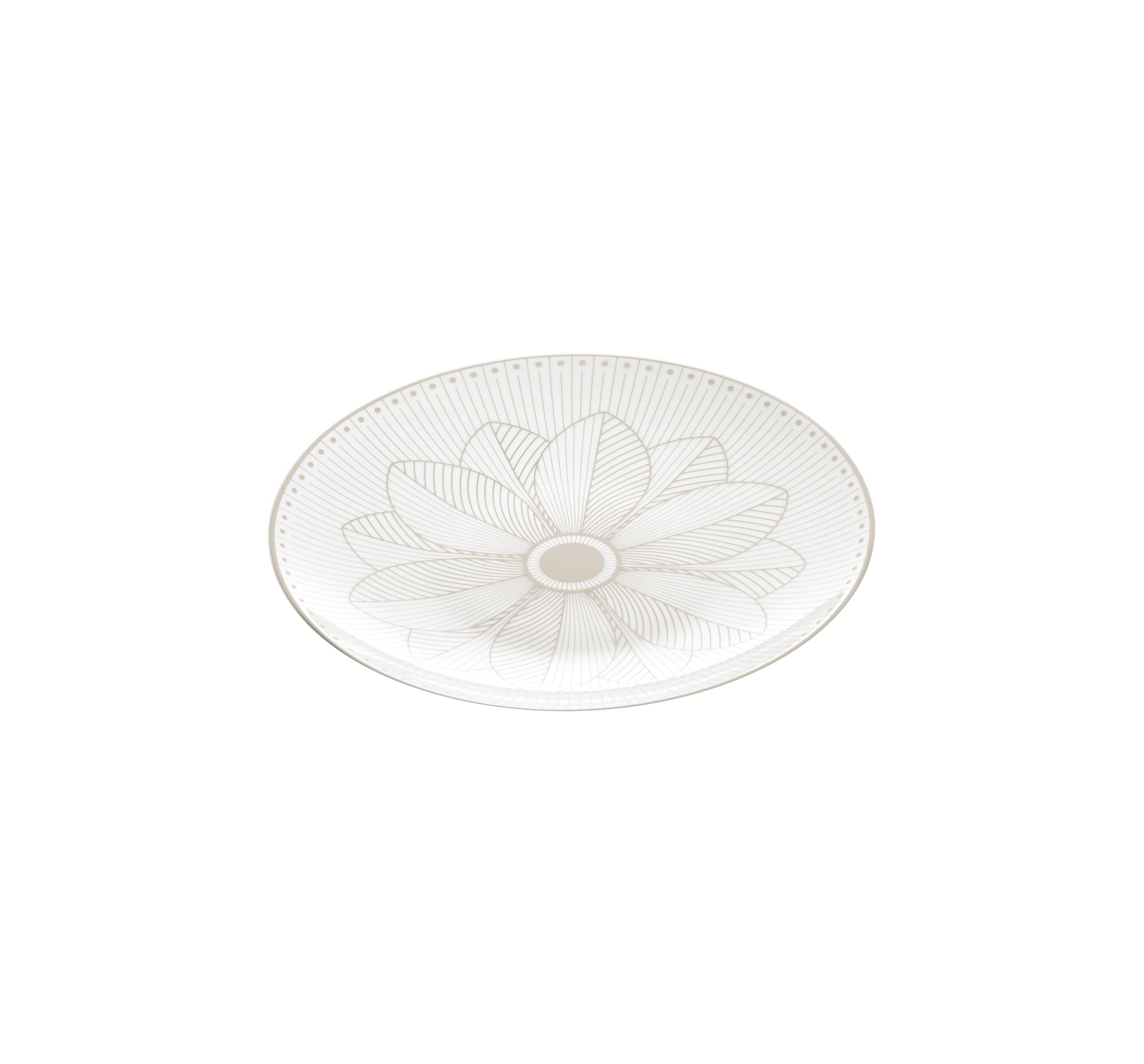 christofle porcelain bread plate platinum finish 2