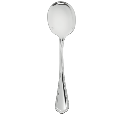 christofle cream soup spoon spatours  silver plated 1