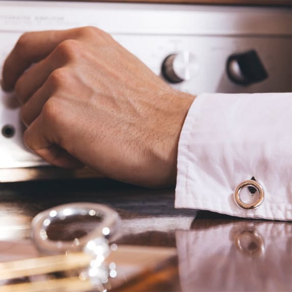 christofle cufflinks idole de christofle  sterling silver 2