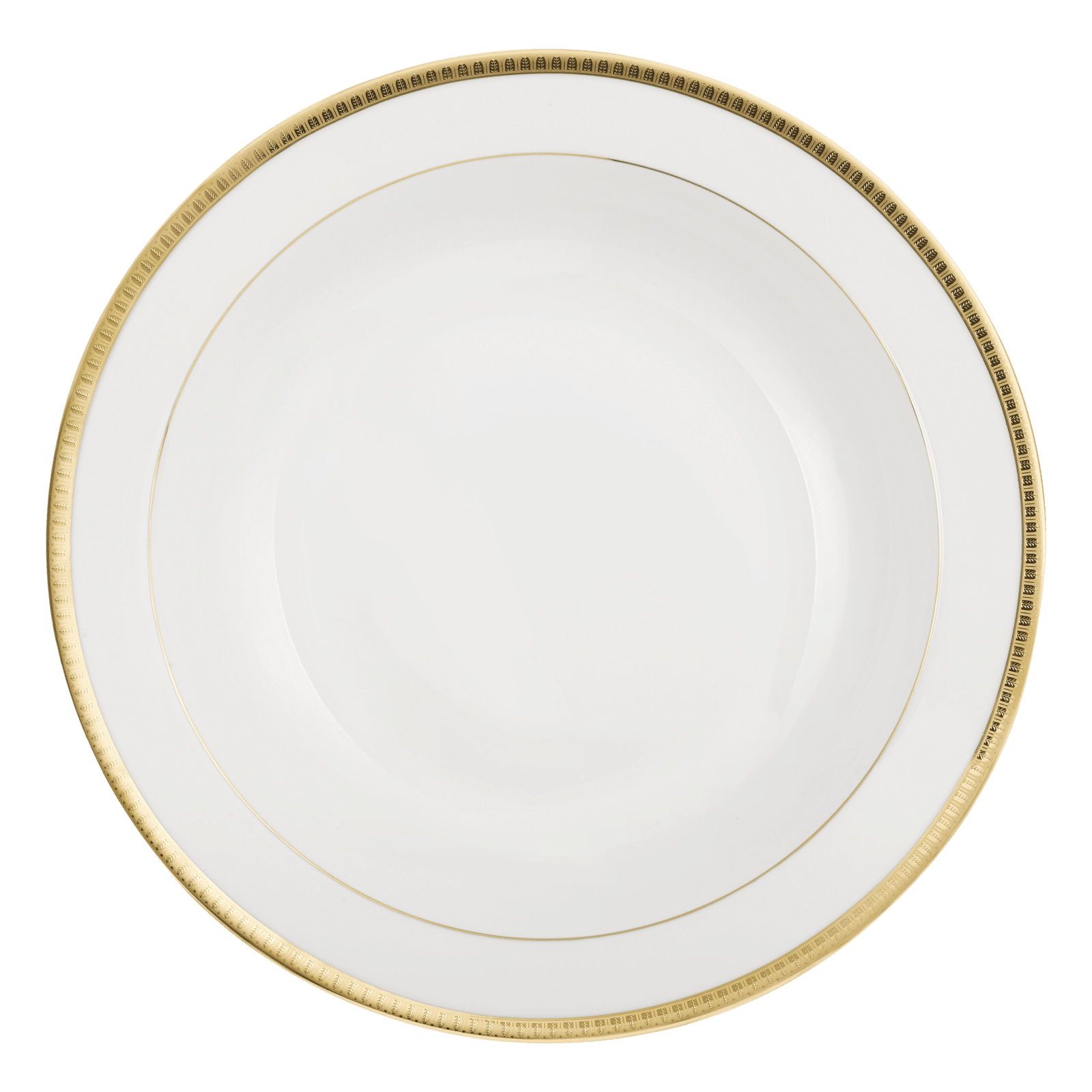 Gilded Porcelain Open Vegetable Dish Malmaison - Christofle