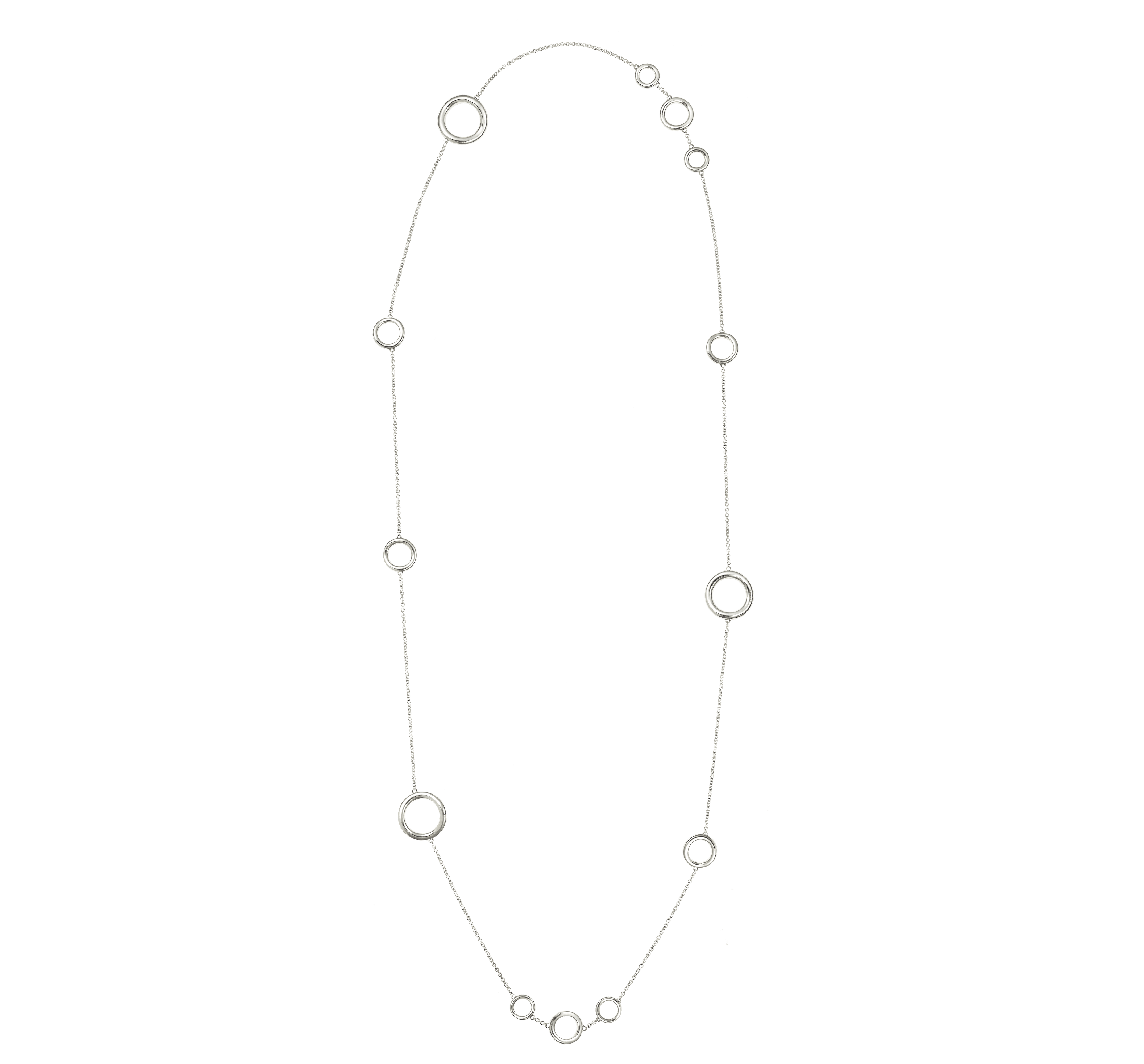 christofle sautoir multi-anneaux en argent massif 1