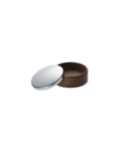 christofle Small Wood Silver-Plated Box - 3 15/16 in. (8 cm)