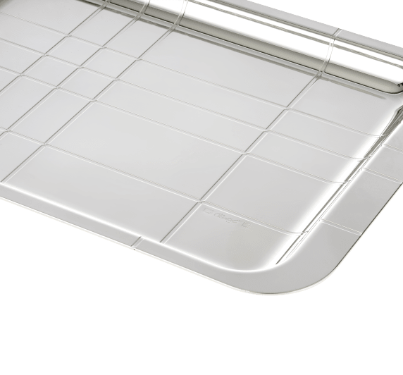 christofle silver-plated rectangular tray - 22 x 16 cm 2