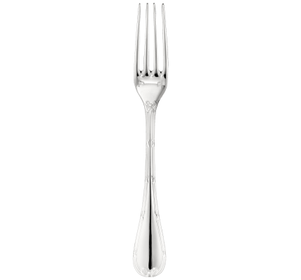 christofle standard dinner fork rubans  silver plated 1