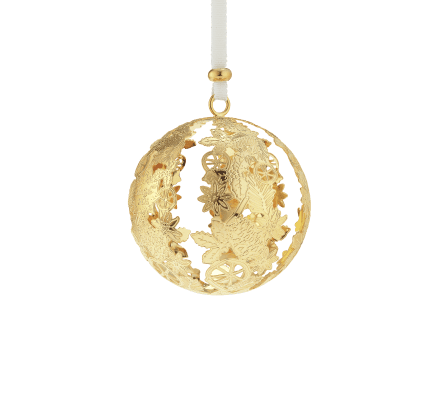 Silver-Plated Christmas Ornament 2025 Edition - Gold