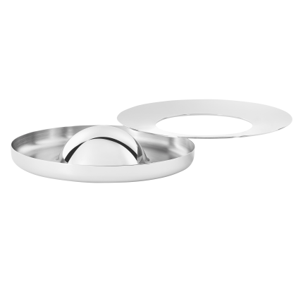christofle large stainless steel ashtray  1