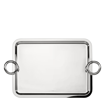 christofle Large Silver-Plated Tray - 43 x 31 cm