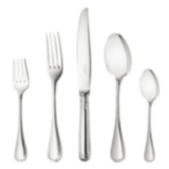 christofle individual place settings (5 pieces) malmaison  silver plate 1