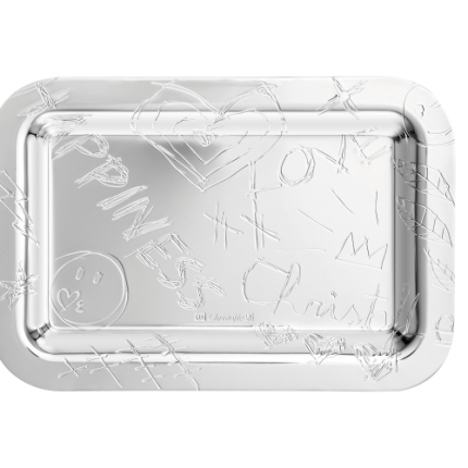 Silver-Plated Rectangular Tray - 10 x 15 cm