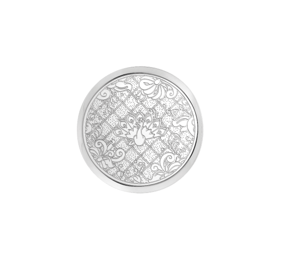 christofle mirror jardin d'eden silver plated  3