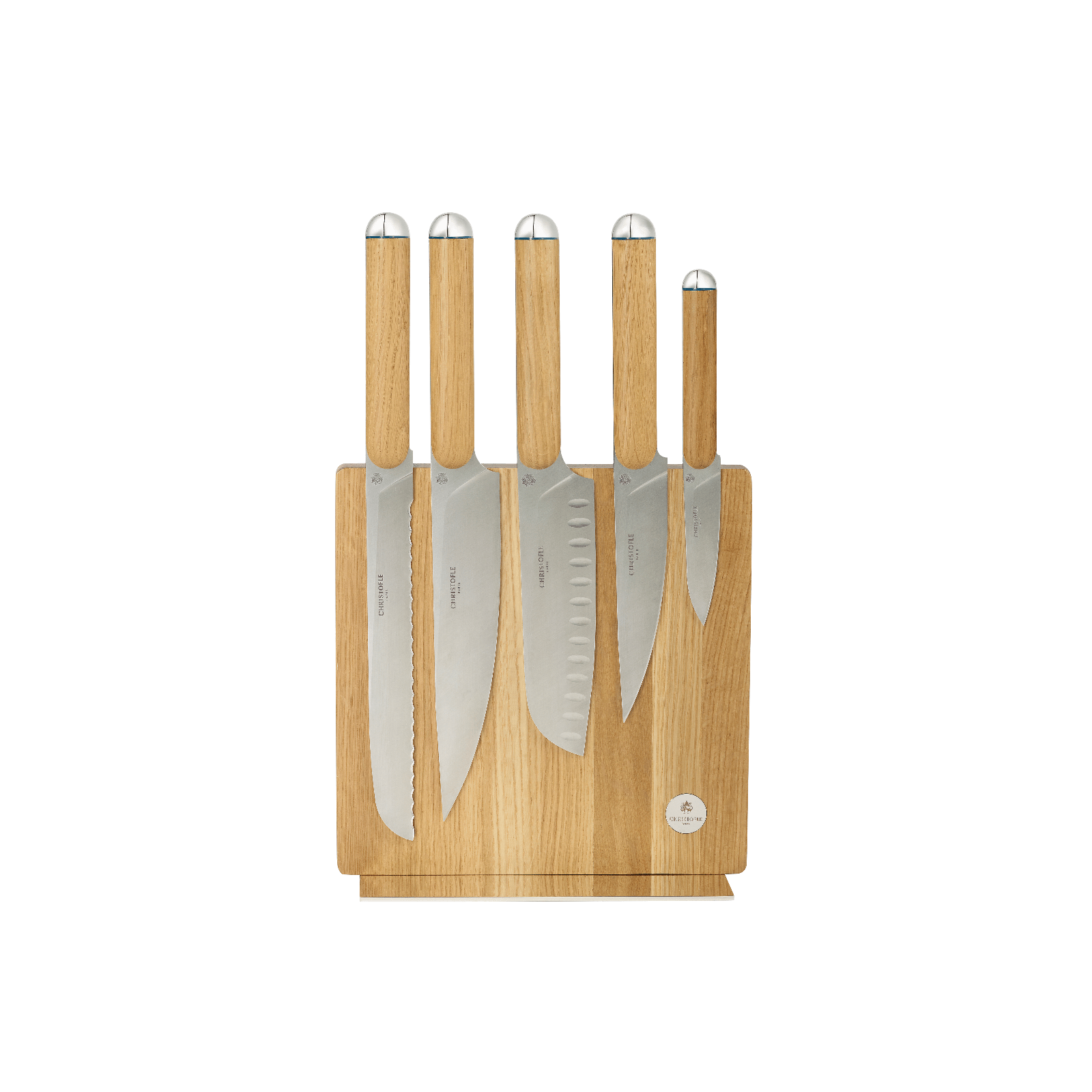 Set of 5 Knives + Knives Block Royal Chef Royal Chef Christofle