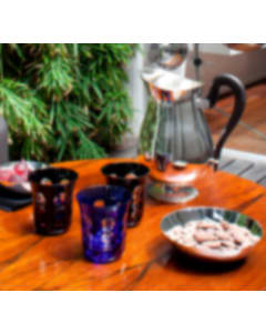 christofle Ensemble de verres bleu