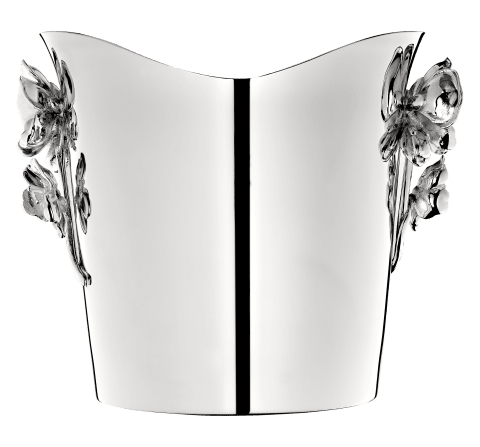 Champagne bucket Anemone  Silver plated